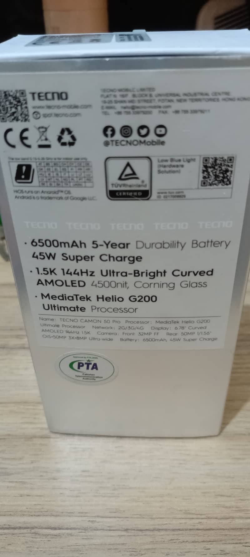 Tecno camon 50pro 2