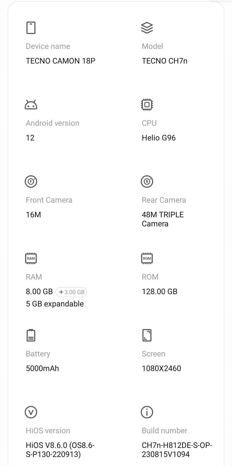 technique camon 18p 4