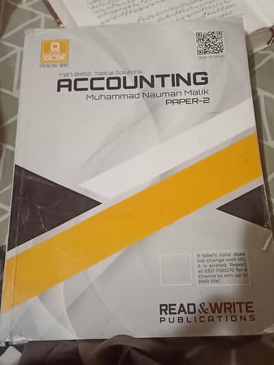 ACCOUNTING O LEVEL TOPICAL PP 2014-25