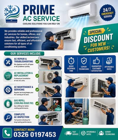 Ac services & gas Refilling and repairing best services in all lahore