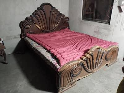 Solid Wood King Size Box Bed for Sale