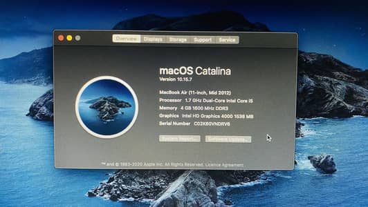 MacBook Air 2012 4GB Ram