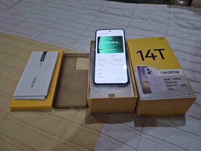 Realme 14T 5g (12+14/256) full box with warranty. lush condition