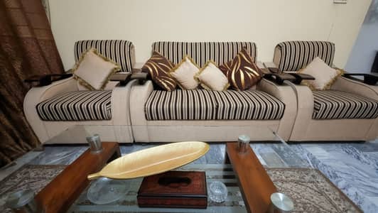 Seven Seater sofa set with center tabel