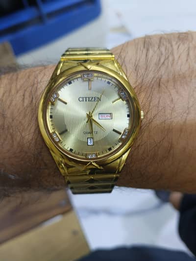 Citizen golden watch