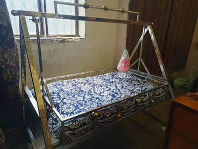 silver steel jhula