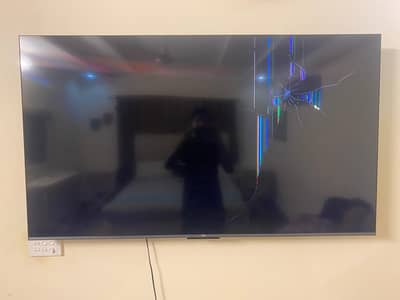 TCL QLED 65" inch (Panel Broken) For Sale with Box