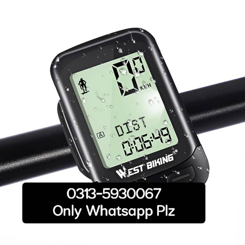 waterproof wireless cycle computer bicycle computer speedometer 0