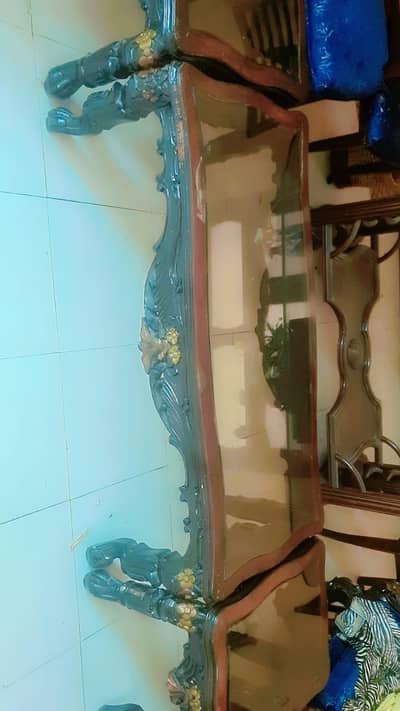 Three center tables in pur wood. Newly crafted