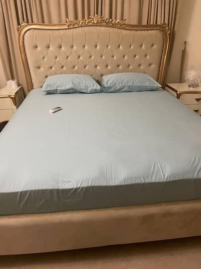 Deco golden designer renaissance bed for sale