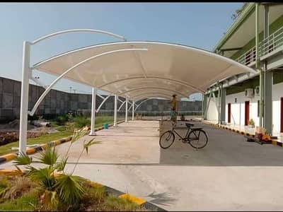 Double dome structure / Retractable awning / Pvc garage roof shade