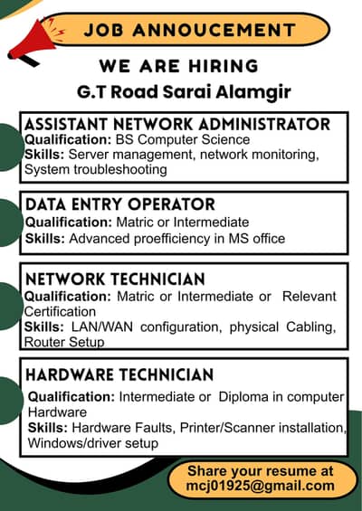 Jobs in networking