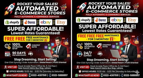 Get your E commerce professional website's