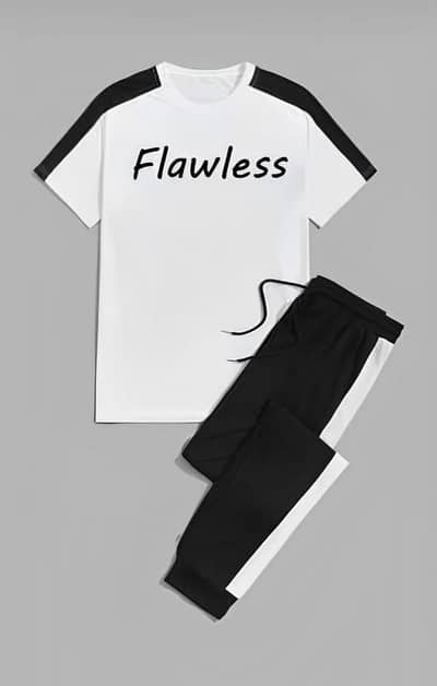 Flawless Black White Track Suit for Men Women Pakistan