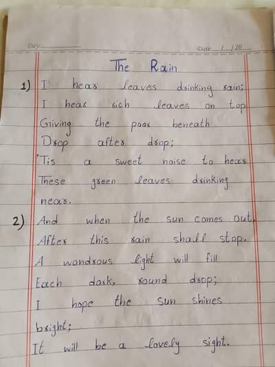 Handwritten Assignments -  Neat & Clean - All Classes