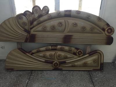 double bed with out mattress condition normal