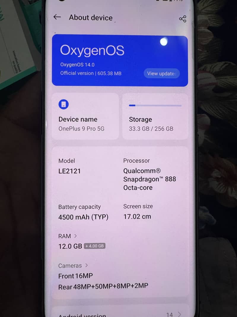 One Plus 9 pro 4