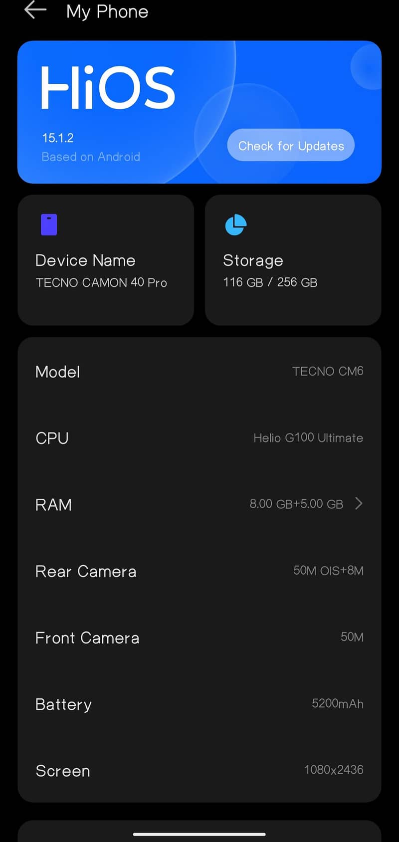 Tecno Camon 40Pro 3