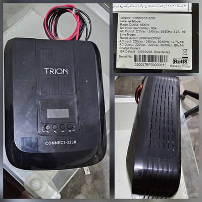 TRION CONNECT-2200 Inverter – 1800W Heavy Duty UPS (24V) Home Inverter
