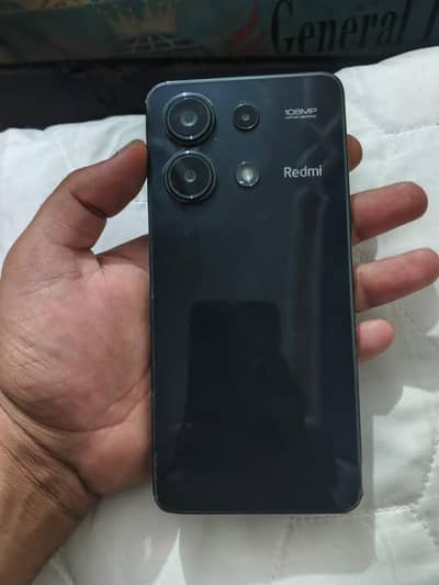 redmi note 13 8gb 256 gb 10/09 with box and chargr