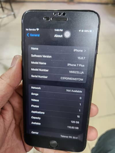 iPhone 7 plus 128 gb Best for PUBG  10500 only.