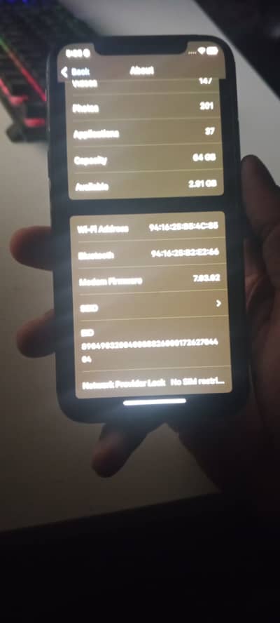 Iphone xs  non pta 64 gb storage totally Genuine no open no repair