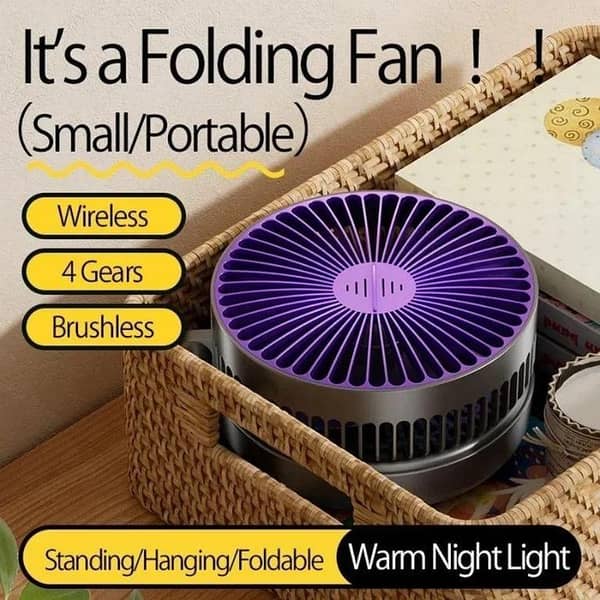 Foldable Desktop Fan Mini Wall-Mounted Car