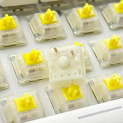 Gateron V2 Yellow Mechanical Keyboard Switches – 10pc Pack (Linear)