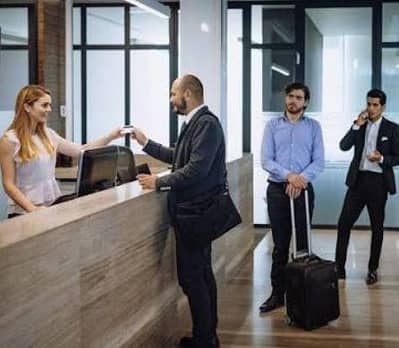 hospital reception girls need qualfication no need