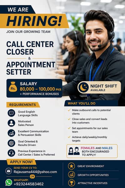 Appointment Setter & Colser