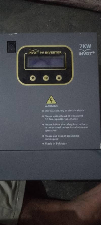 7KW INVDT Solar VFD Inverter for Aata Chakki aur Tube well 10HP- NEW