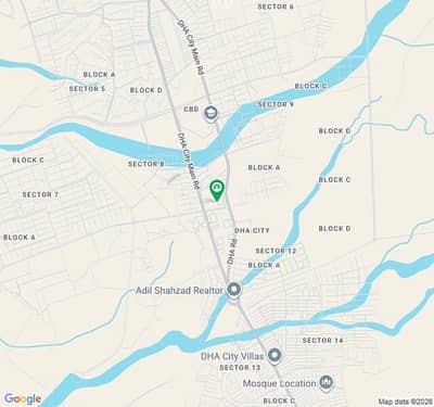 1000 Yds Commercial Plot For Sale In CBD DHA City Karachi