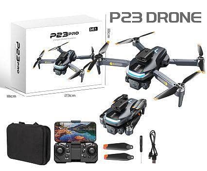 New) P23 PRO WiFi Drone 4K HD Dual Camera with Remote Control - 2.4 GHz