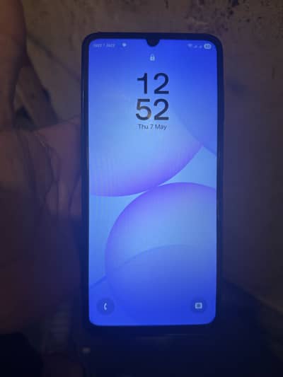 Samsung a07 with box 6 +128 03082578336