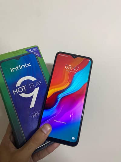 Infinix hot 9 play with box