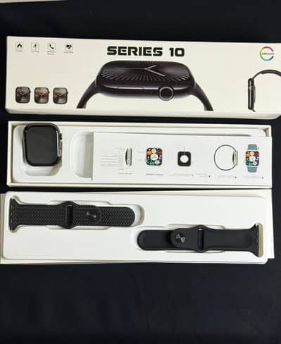 Premium Smart Watch Series 10 – Full Screen HD | Apple logo