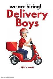 Delivery boy , waiter, kitchen helper
