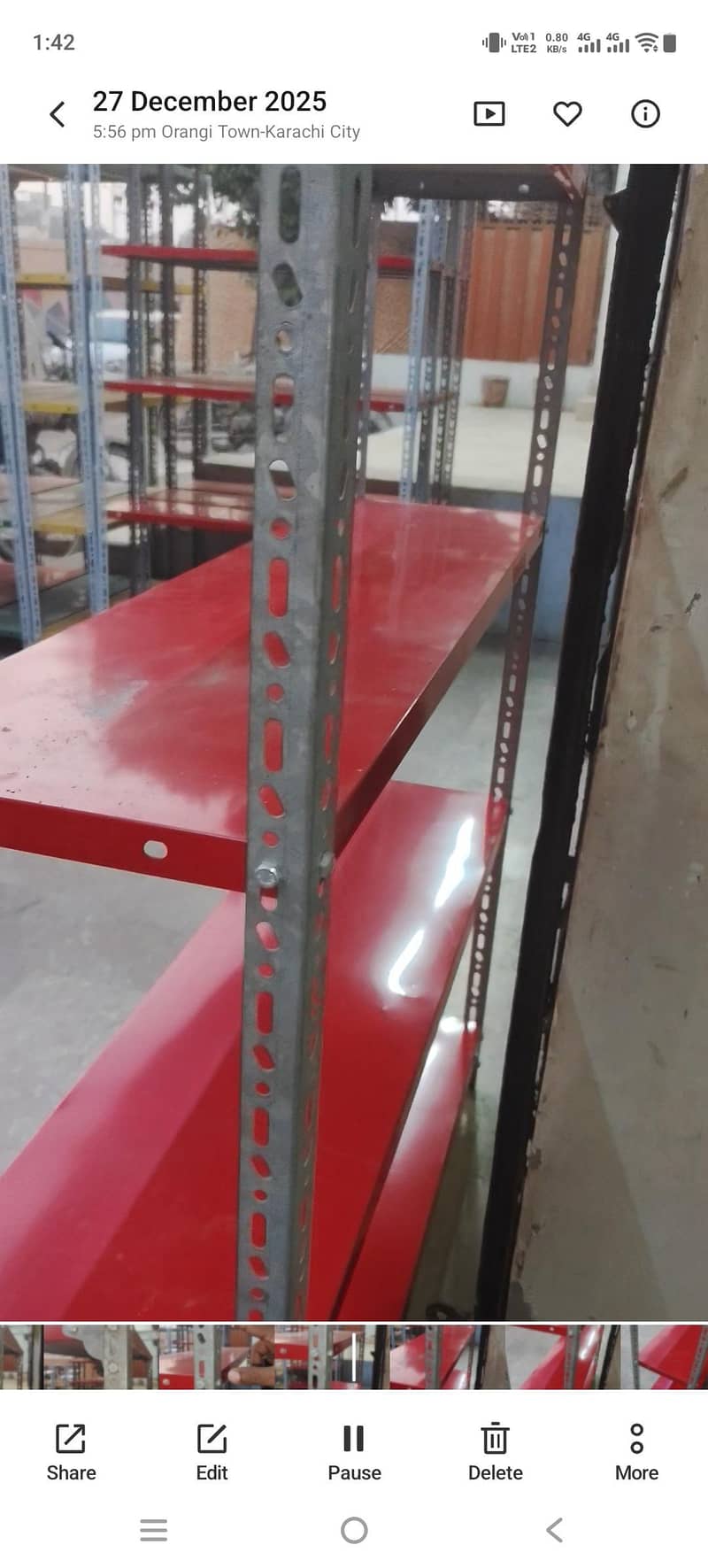 لوہے کے ریک سات عدد قیمت ایک ریک  7500 1