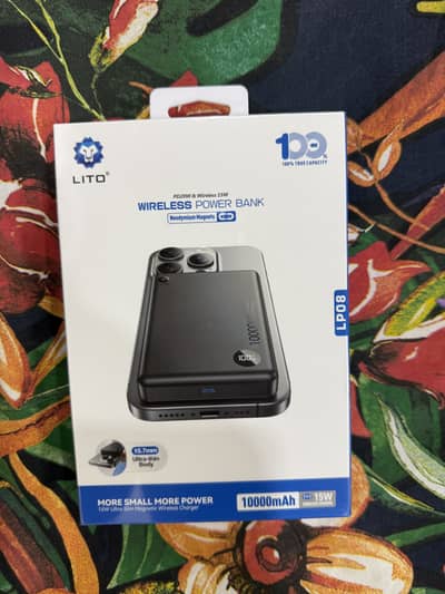 LITO 10,000 MAH Wireless 15 Watts Powerbank 100% Original Pack Sealed