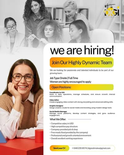 Need staff of Girl for US based company