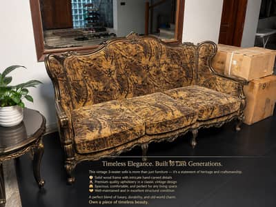 Solid Frame Hand crafted sofa