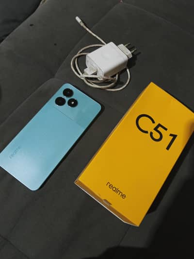 REALME C51 FOR SALE WITH ORIGINAL BOX CHARGER