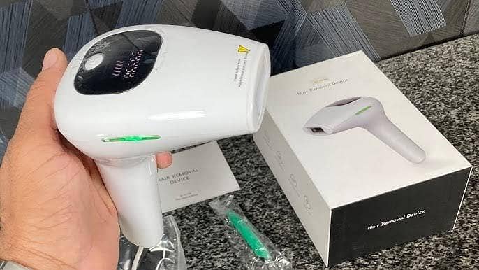 High Power Laser Gunn Painless Hair Removal Device Face Body Original Flashing Laser Gunn Permanent Hair Removal Device Men's Women's