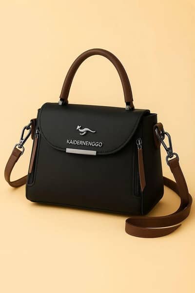 Girl's Leather Plain shoulder bag