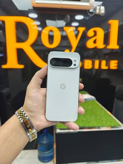 Google pixel 9pro 256gb pta approved cp new cell white color