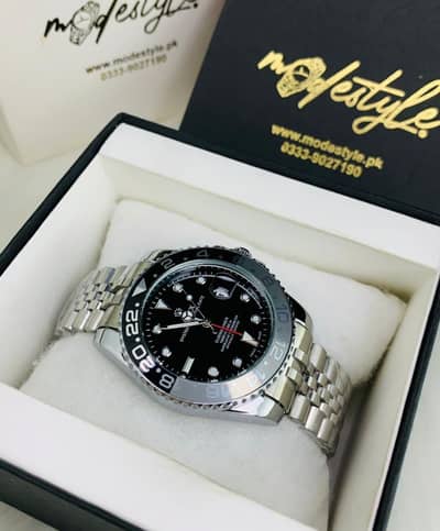 Rolex GMT stainless steel luxary watch