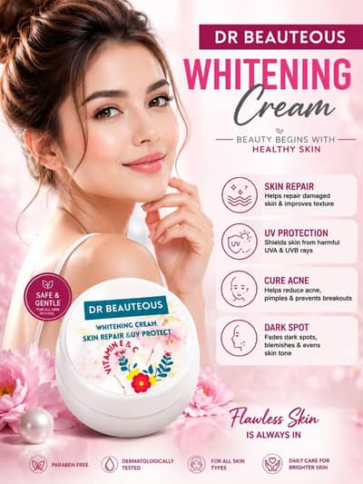 UV Protection Whitening Cream, Repair Skin And Reduce Suntan.