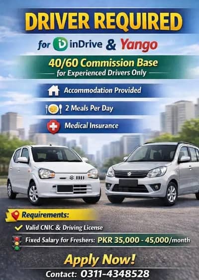 Driver for indrive or yango