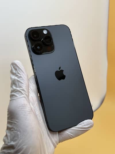 I phone 14 pro Max Black  128 Gb Jv NON PTA 96% Battery  10 by 10
