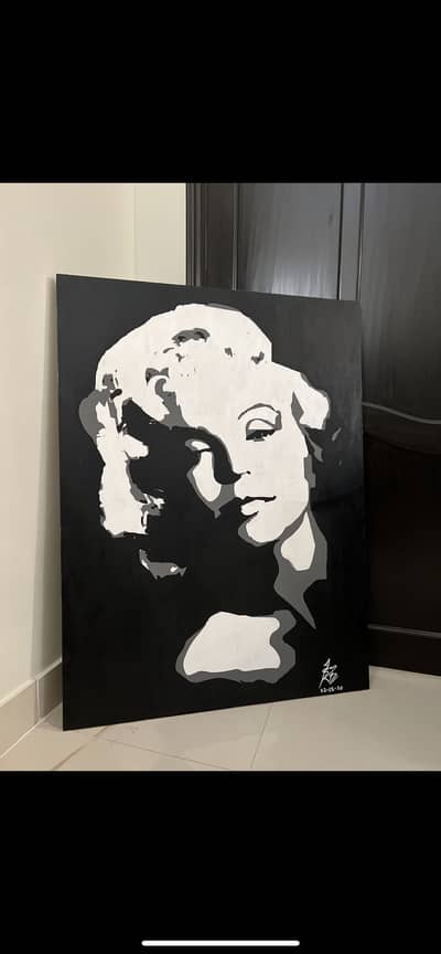 Myarlin monroe painting in pop art